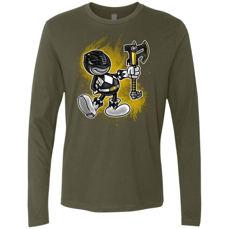 T-Shirts Military Green / Small Black Ranger Artwork Men's Premium Long Sleeve