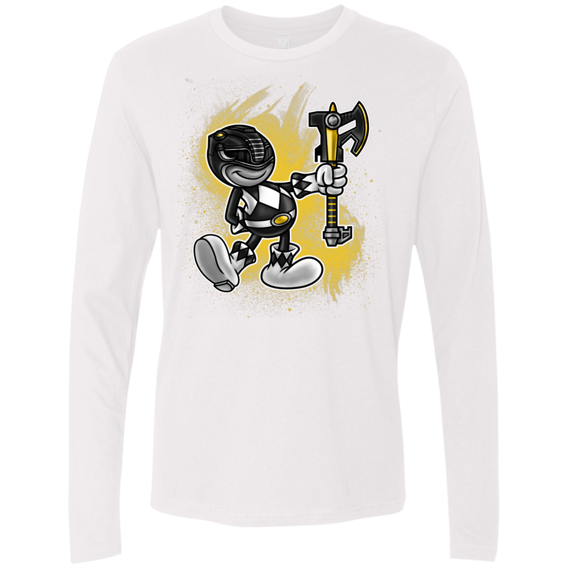 T-Shirts White / Small Black Ranger Artwork Men's Premium Long Sleeve