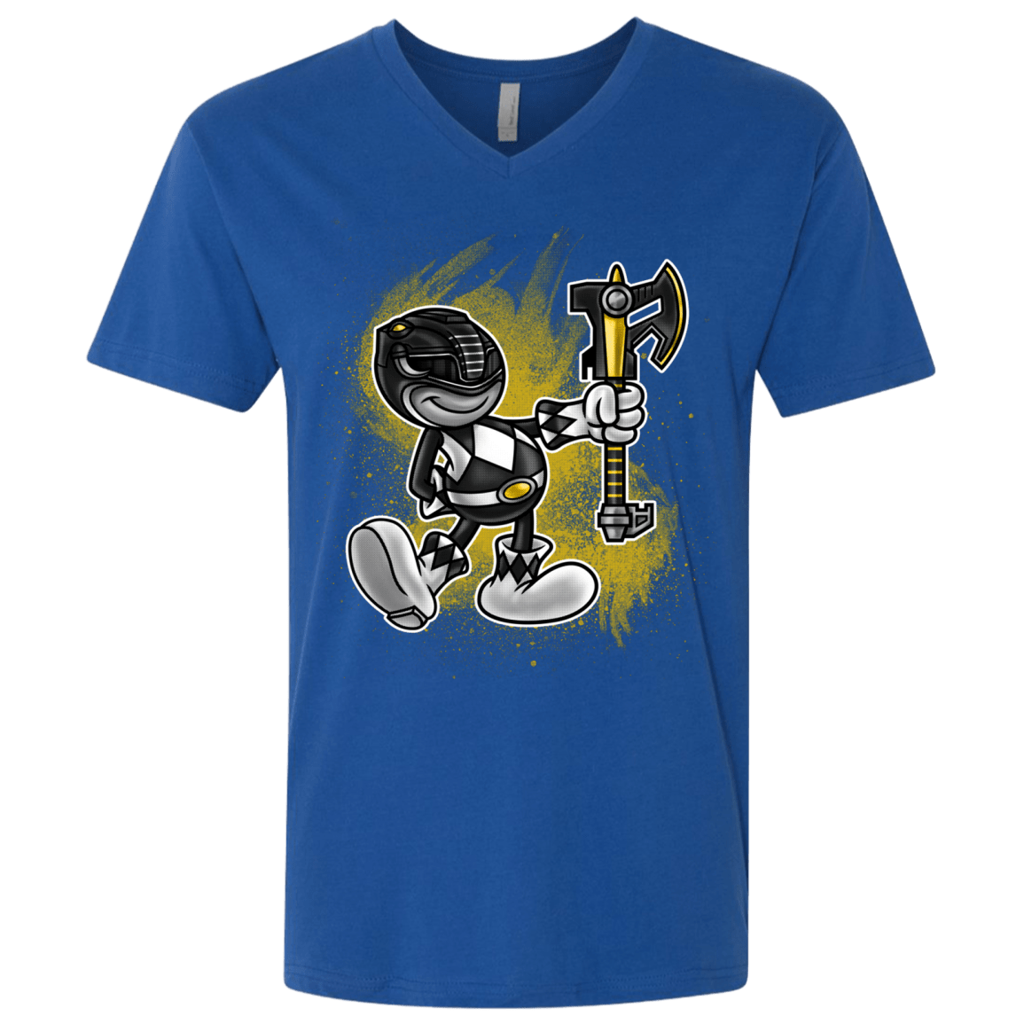 T-Shirts Royal / X-Small Black Ranger Artwork Men's Premium V-Neck