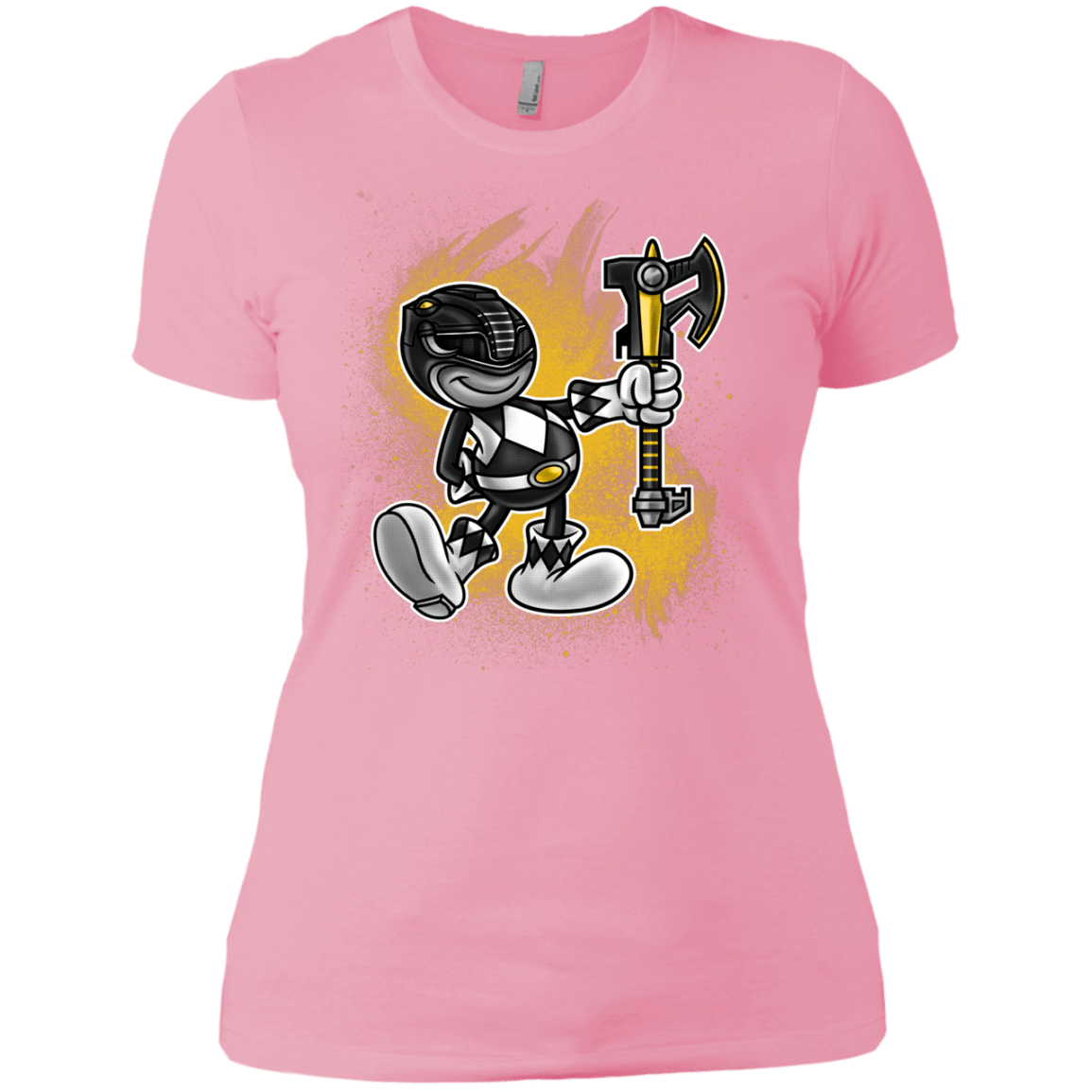 T-Shirts Light Pink / X-Small Black Ranger Artwork Women's Premium T-Shirt