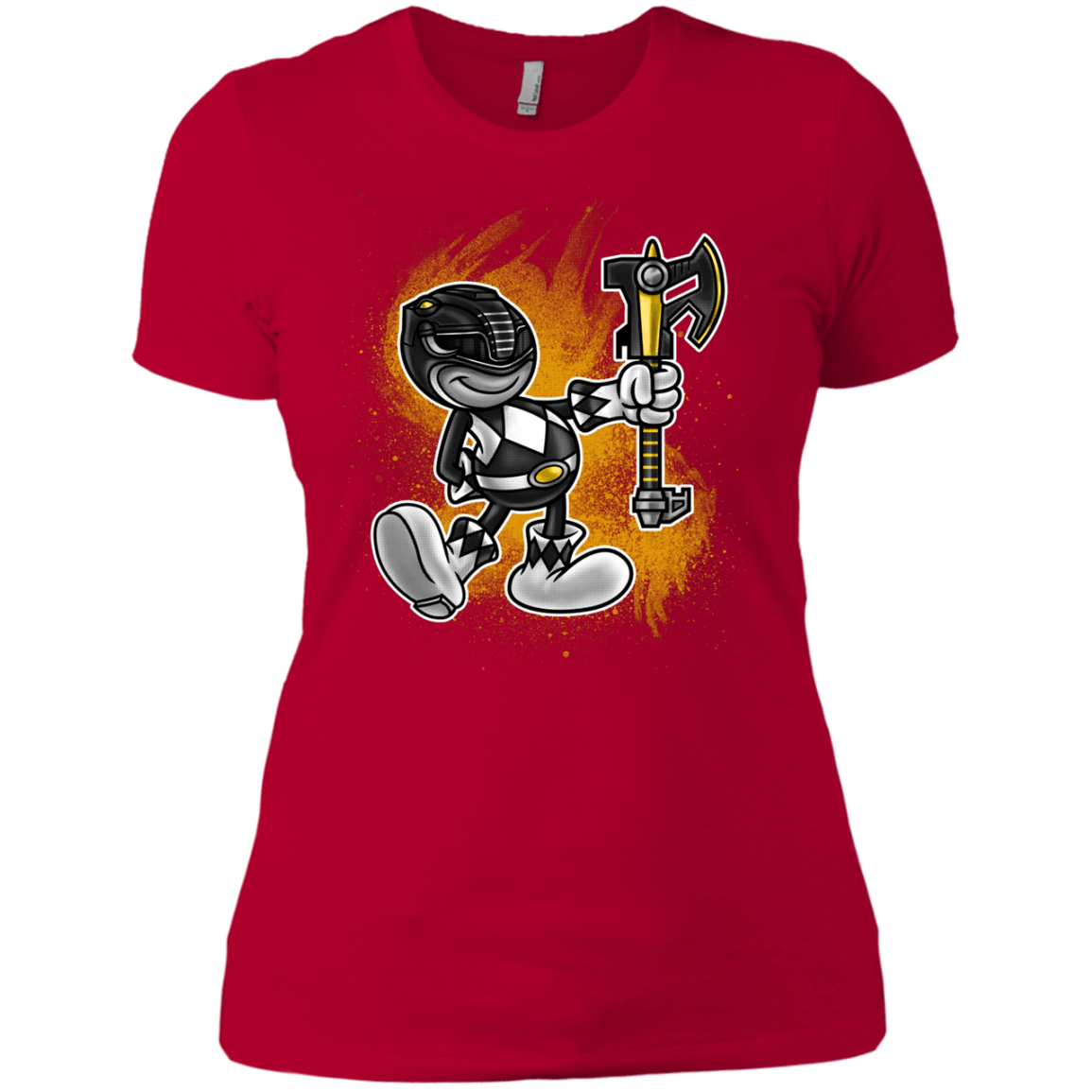 T-Shirts Red / X-Small Black Ranger Artwork Women's Premium T-Shirt