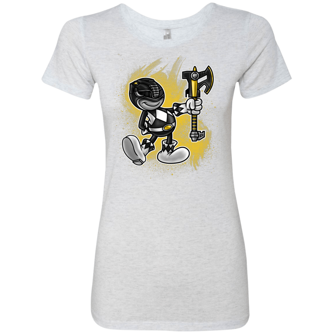 T-Shirts Heather White / Small Black Ranger Artwork Women's Triblend T-Shirt