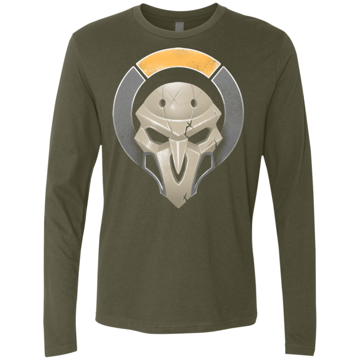 T-Shirts Military Green / Small Black Robed Terrorist Men's Premium Long Sleeve