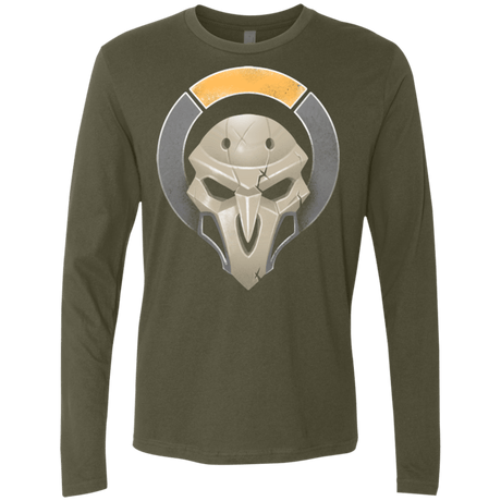 T-Shirts Military Green / Small Black Robed Terrorist Men's Premium Long Sleeve