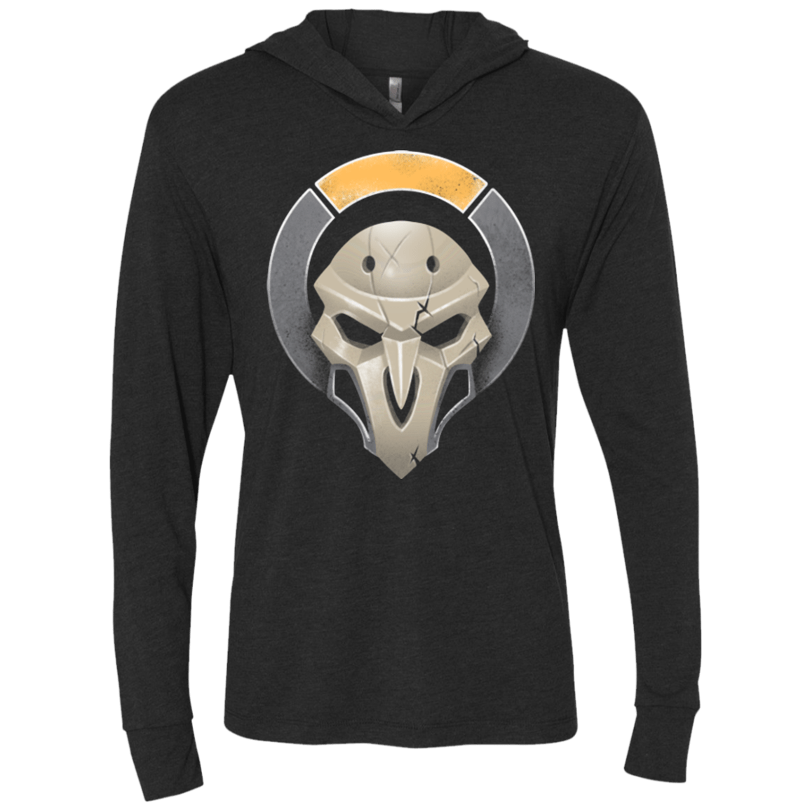 T-Shirts Vintage Black / X-Small Black Robed Terrorist Triblend Long Sleeve Hoodie Tee