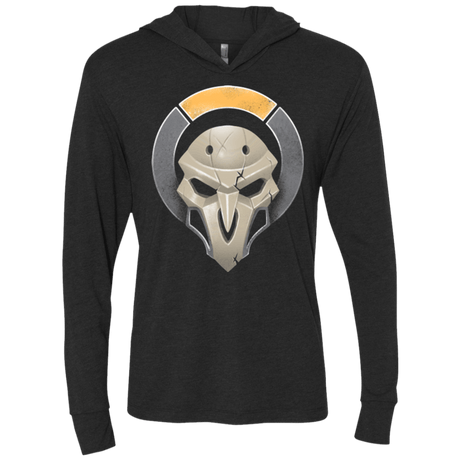 T-Shirts Vintage Black / X-Small Black Robed Terrorist Triblend Long Sleeve Hoodie Tee