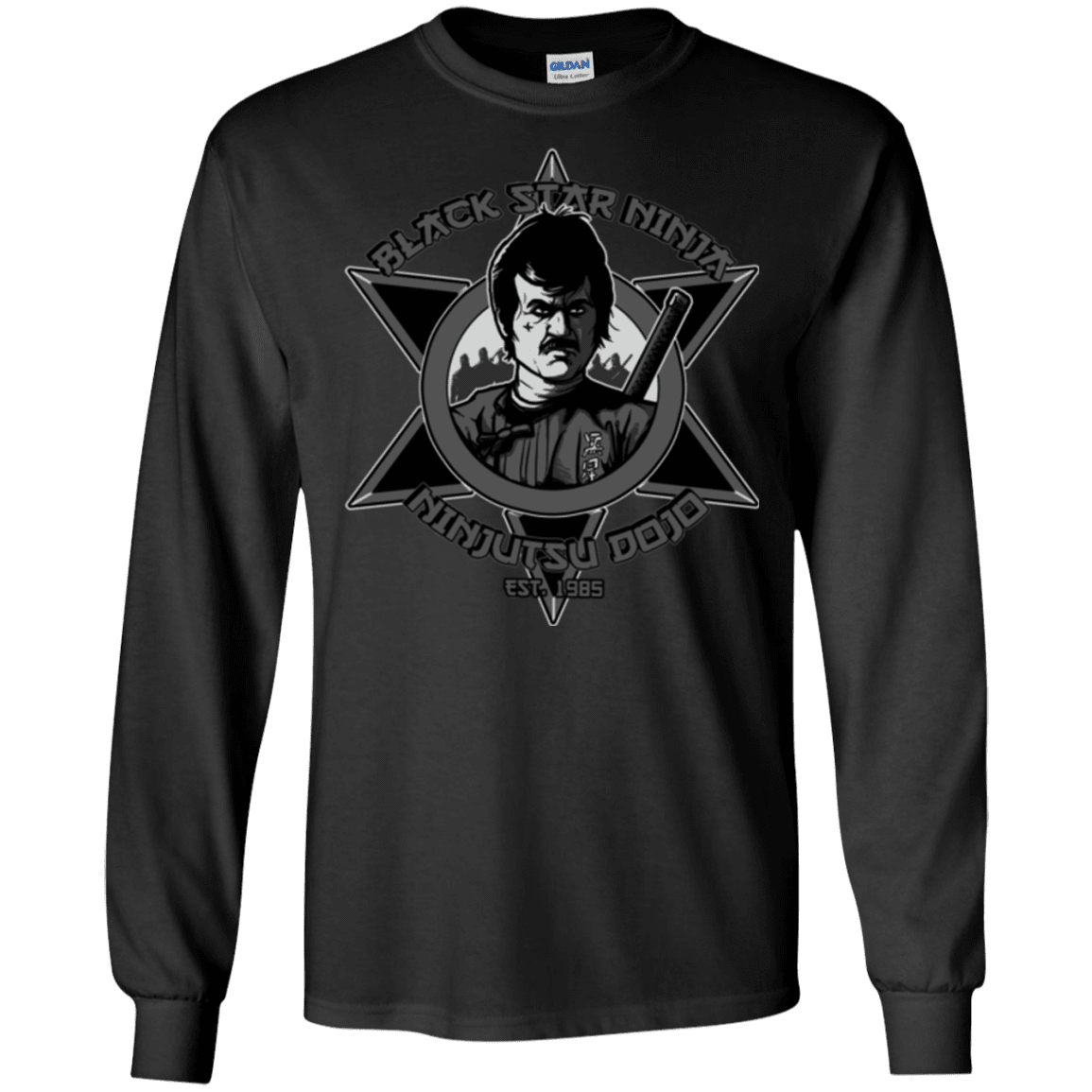 T-Shirts Black / S Black Star Dojo Men's Long Sleeve T-Shirt