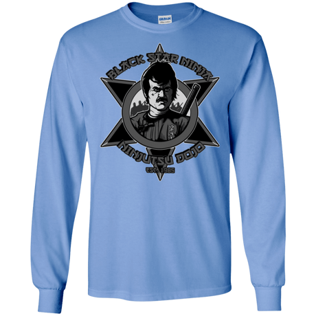 T-Shirts Carolina Blue / S Black Star Dojo Men's Long Sleeve T-Shirt