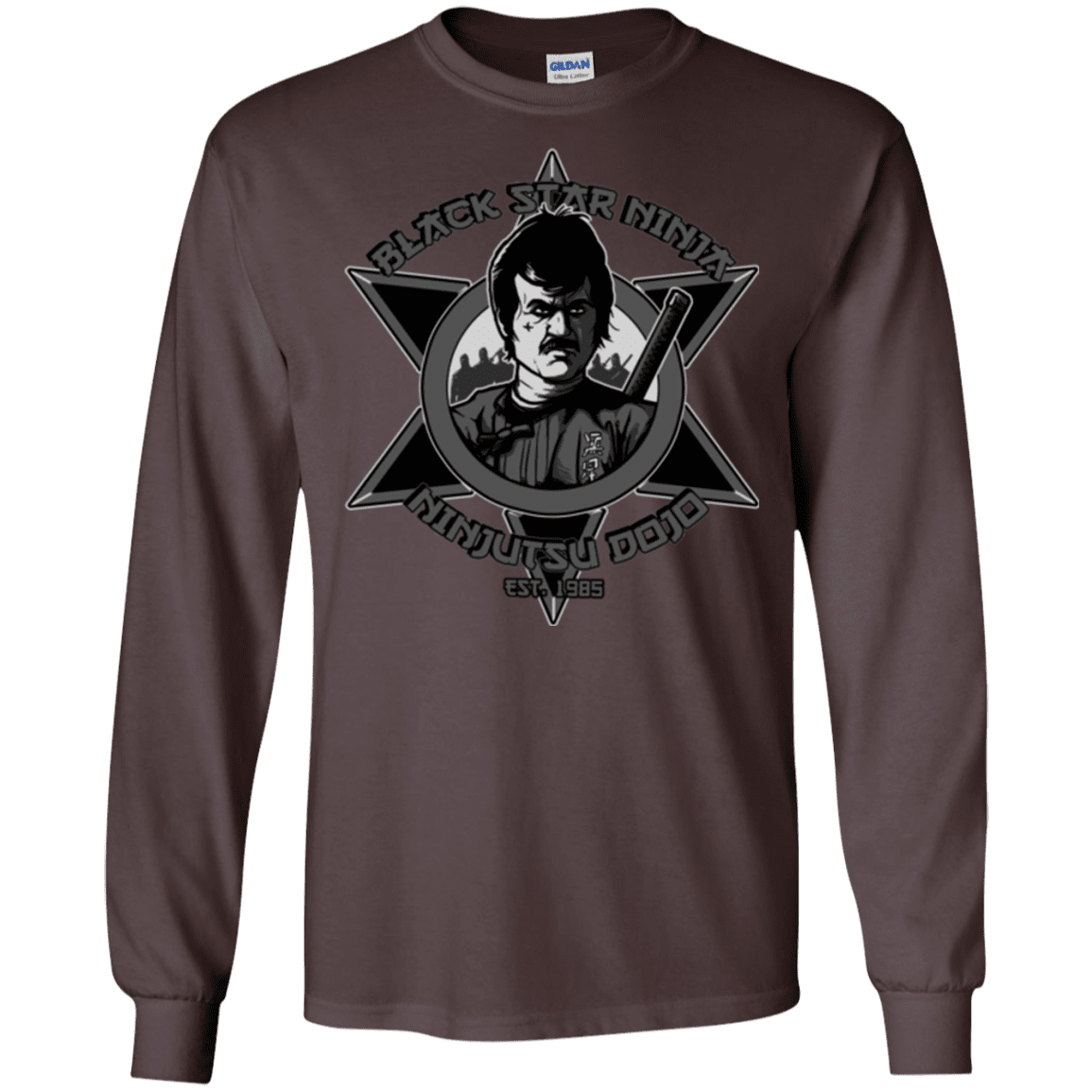 T-Shirts Dark Chocolate / S Black Star Dojo Men's Long Sleeve T-Shirt
