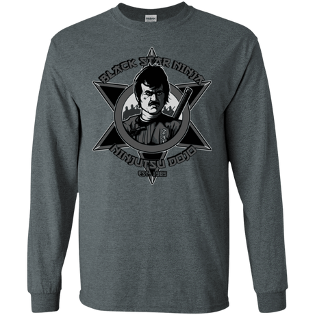 T-Shirts Dark Heather / S Black Star Dojo Men's Long Sleeve T-Shirt