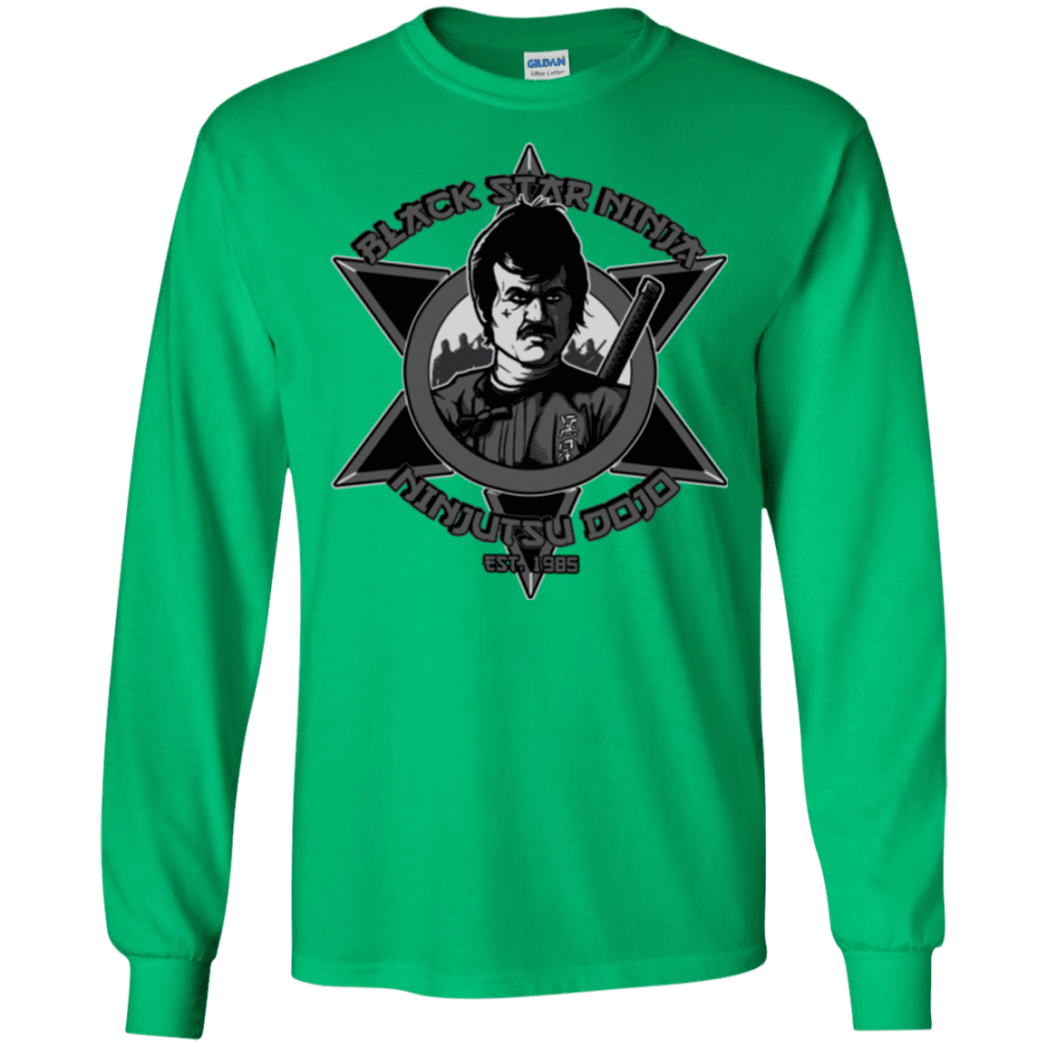 T-Shirts Irish Green / S Black Star Dojo Men's Long Sleeve T-Shirt