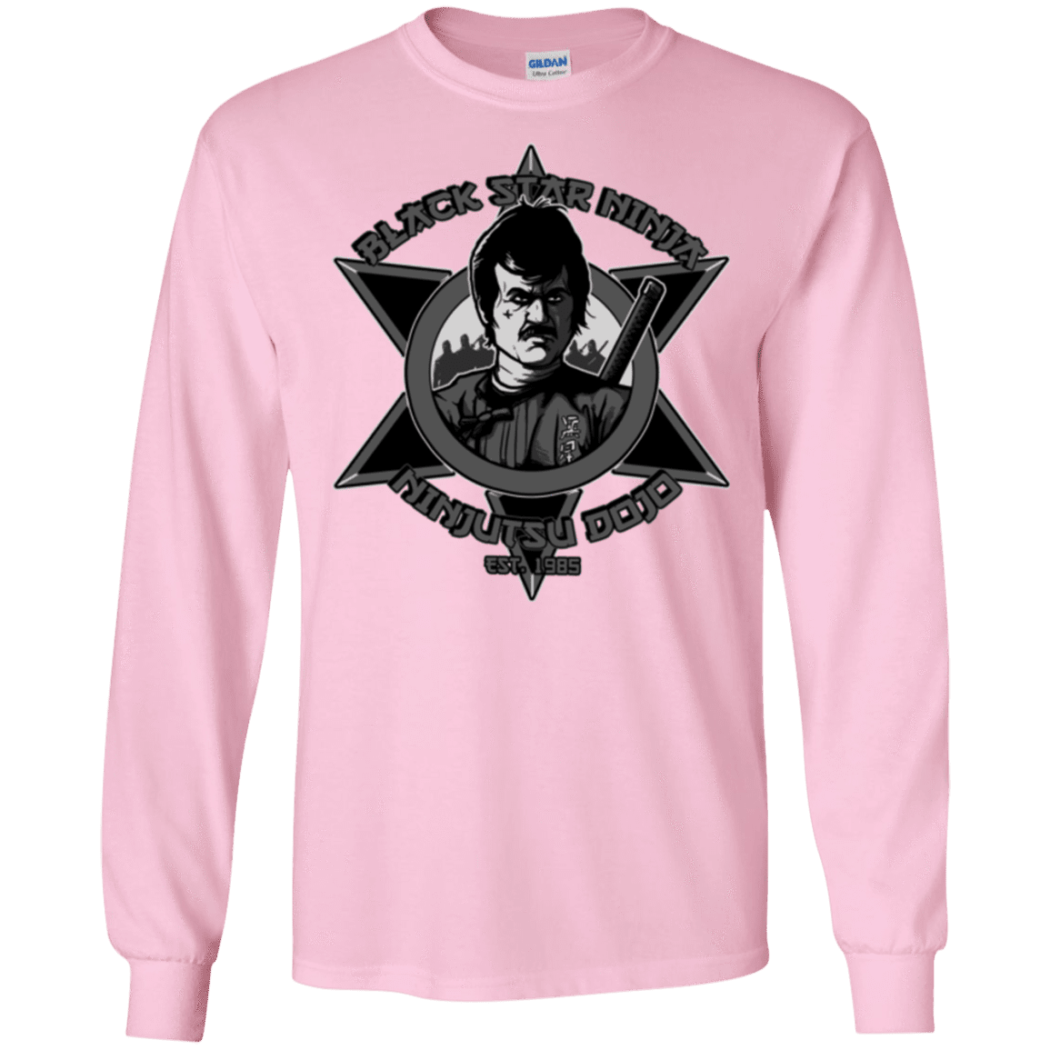 T-Shirts Light Pink / S Black Star Dojo Men's Long Sleeve T-Shirt