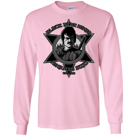 T-Shirts Light Pink / S Black Star Dojo Men's Long Sleeve T-Shirt