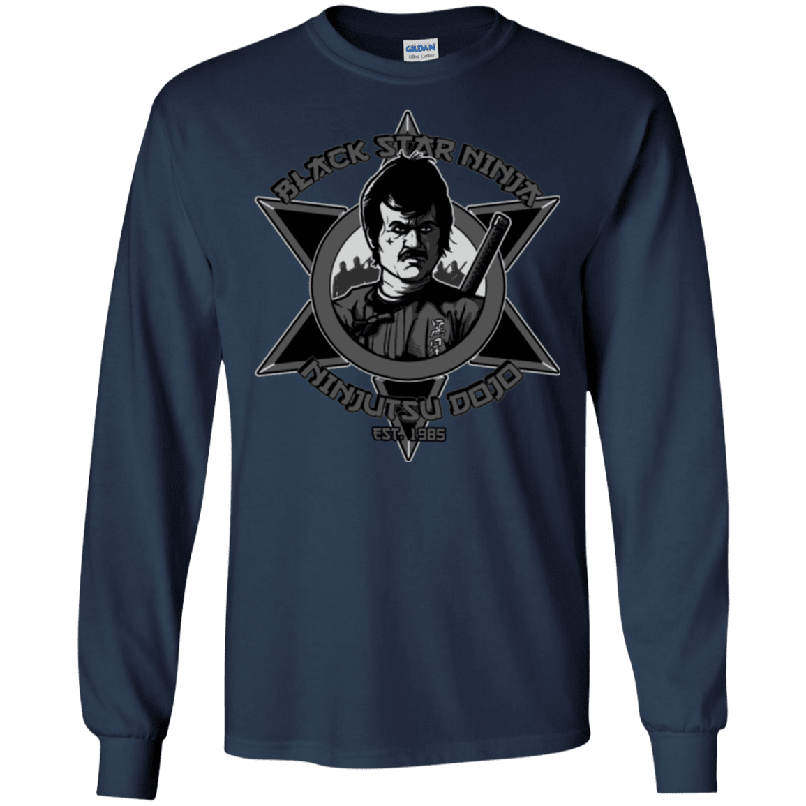 T-Shirts Navy / S Black Star Dojo Men's Long Sleeve T-Shirt