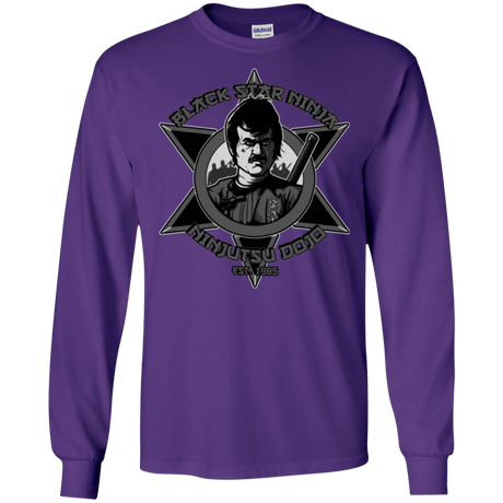 T-Shirts Purple / S Black Star Dojo Men's Long Sleeve T-Shirt