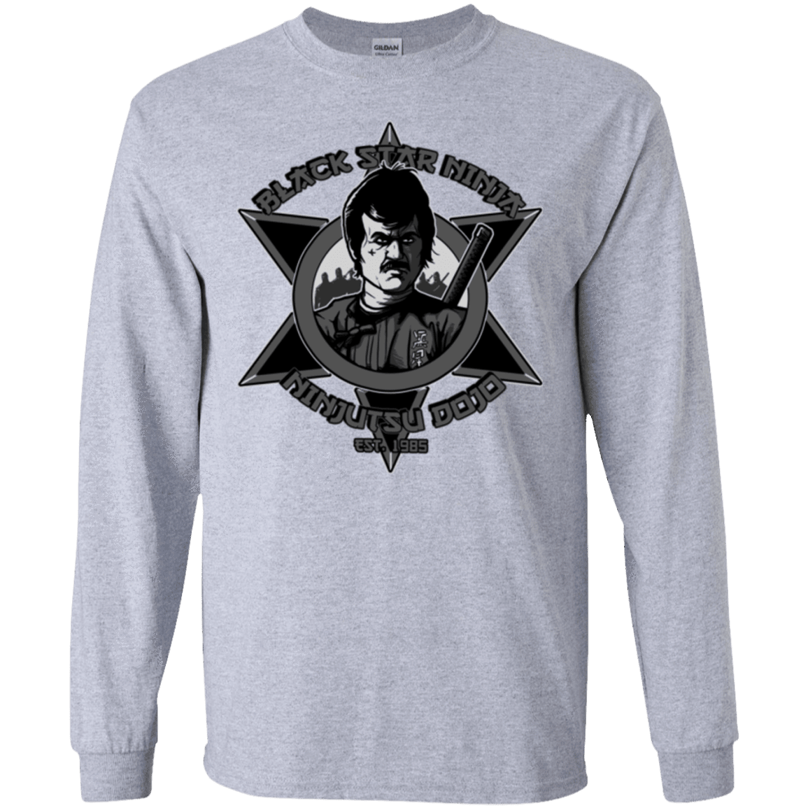 T-Shirts Sport Grey / S Black Star Dojo Men's Long Sleeve T-Shirt