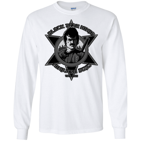 T-Shirts White / S Black Star Dojo Men's Long Sleeve T-Shirt