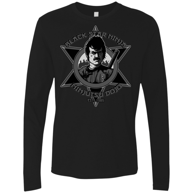 T-Shirts Black / S Black Star Dojo Men's Premium Long Sleeve