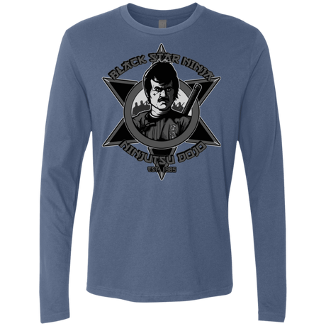 T-Shirts Indigo / S Black Star Dojo Men's Premium Long Sleeve