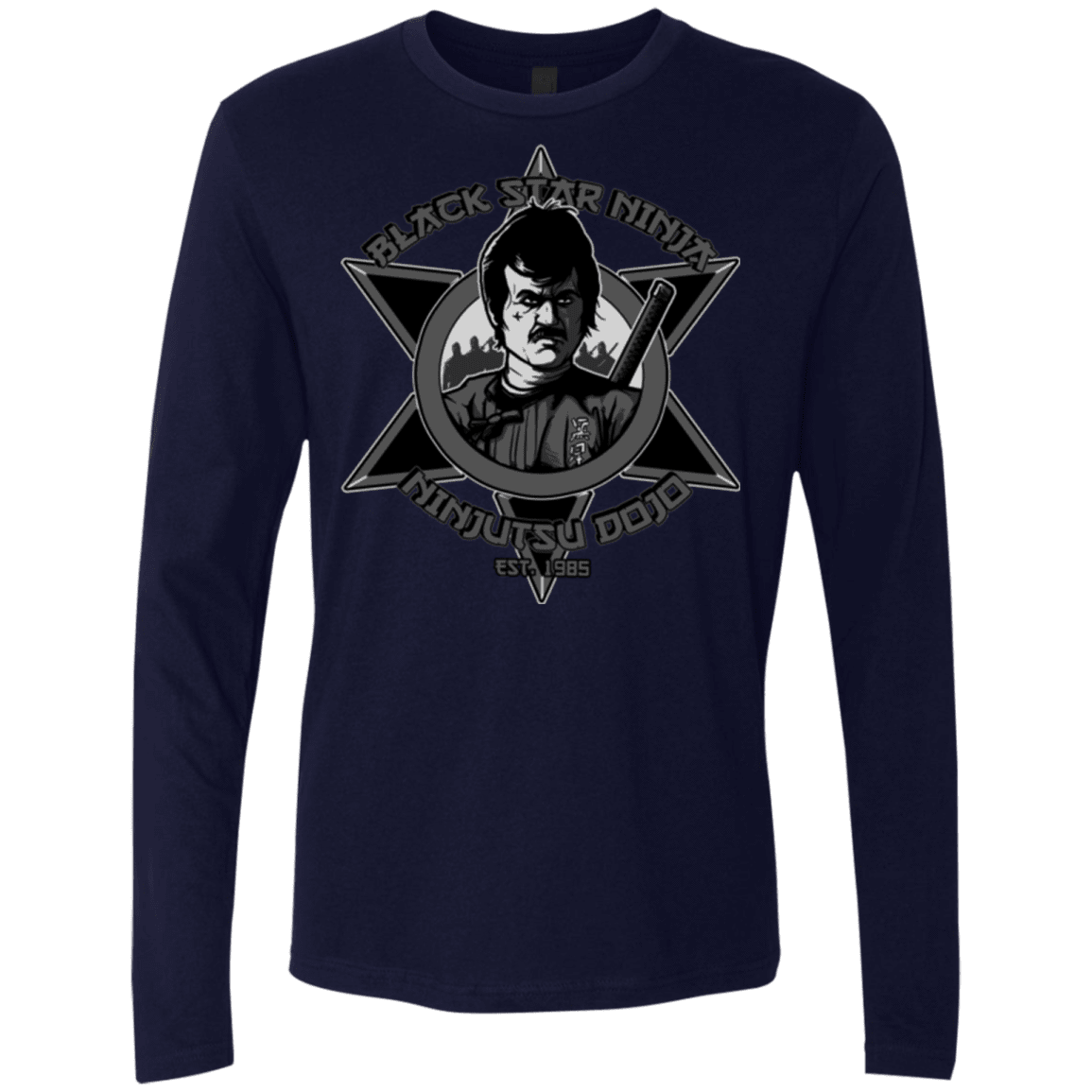 T-Shirts Midnight Navy / S Black Star Dojo Men's Premium Long Sleeve