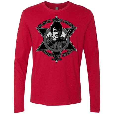 T-Shirts Red / S Black Star Dojo Men's Premium Long Sleeve