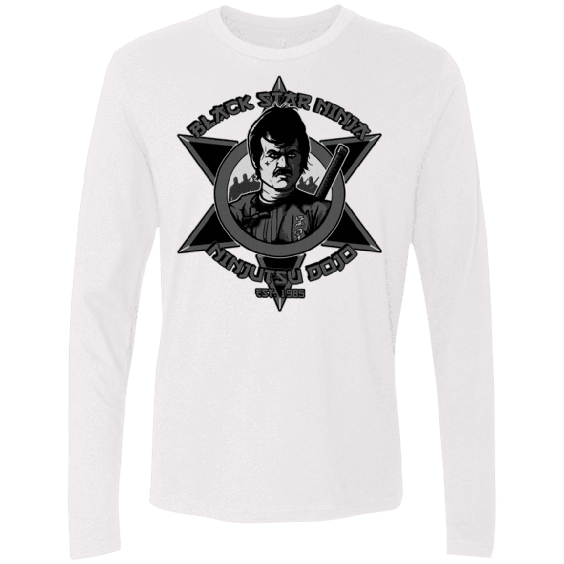 T-Shirts White / S Black Star Dojo Men's Premium Long Sleeve