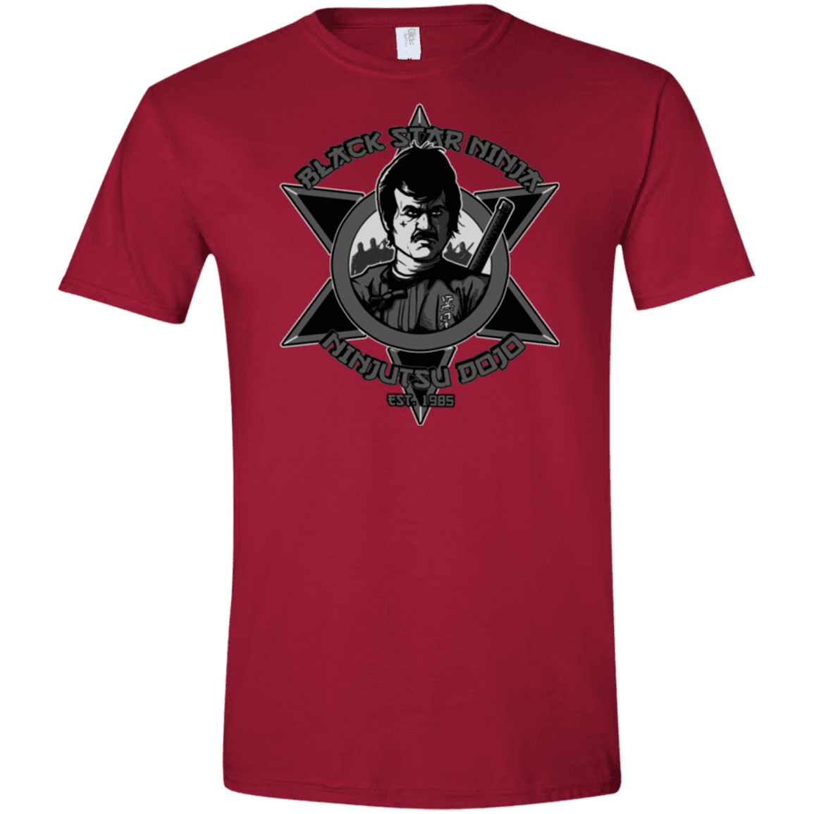 T-Shirts Cardinal Red / S Black Star Dojo Men's Semi-Fitted Softstyle