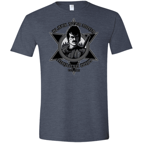 T-Shirts Heather Navy / S Black Star Dojo Men's Semi-Fitted Softstyle