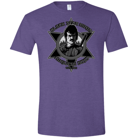 T-Shirts Heather Purple / S Black Star Dojo Men's Semi-Fitted Softstyle