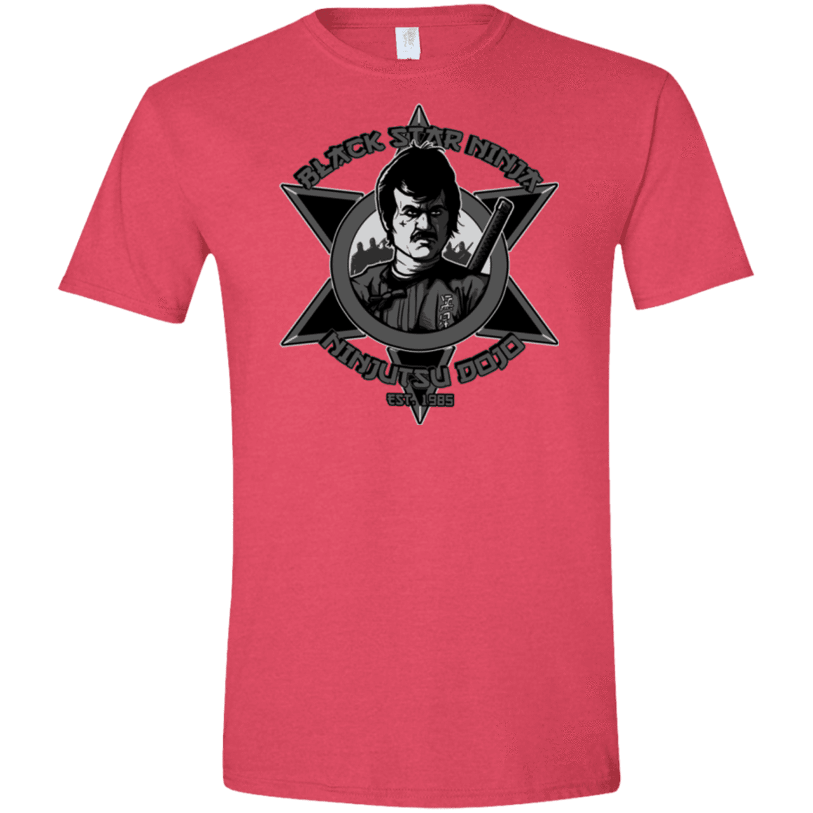 T-Shirts Heather Red / S Black Star Dojo Men's Semi-Fitted Softstyle