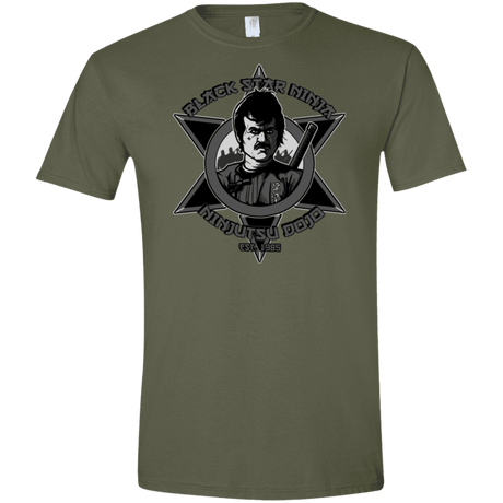 T-Shirts Military Green / S Black Star Dojo Men's Semi-Fitted Softstyle