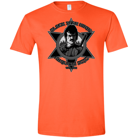 T-Shirts Orange / S Black Star Dojo Men's Semi-Fitted Softstyle