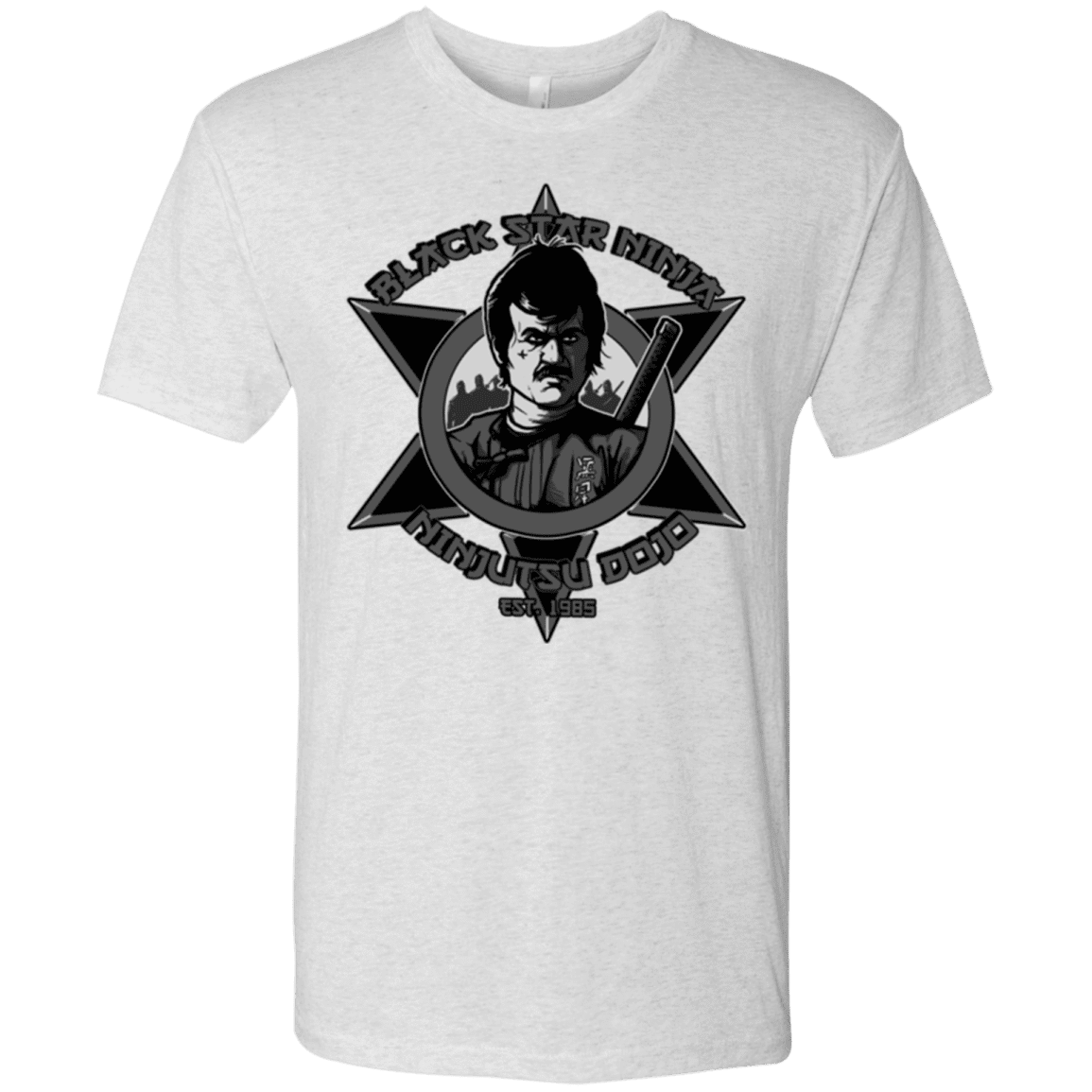 T-Shirts Heather White / S Black Star Dojo Men's Triblend T-Shirt