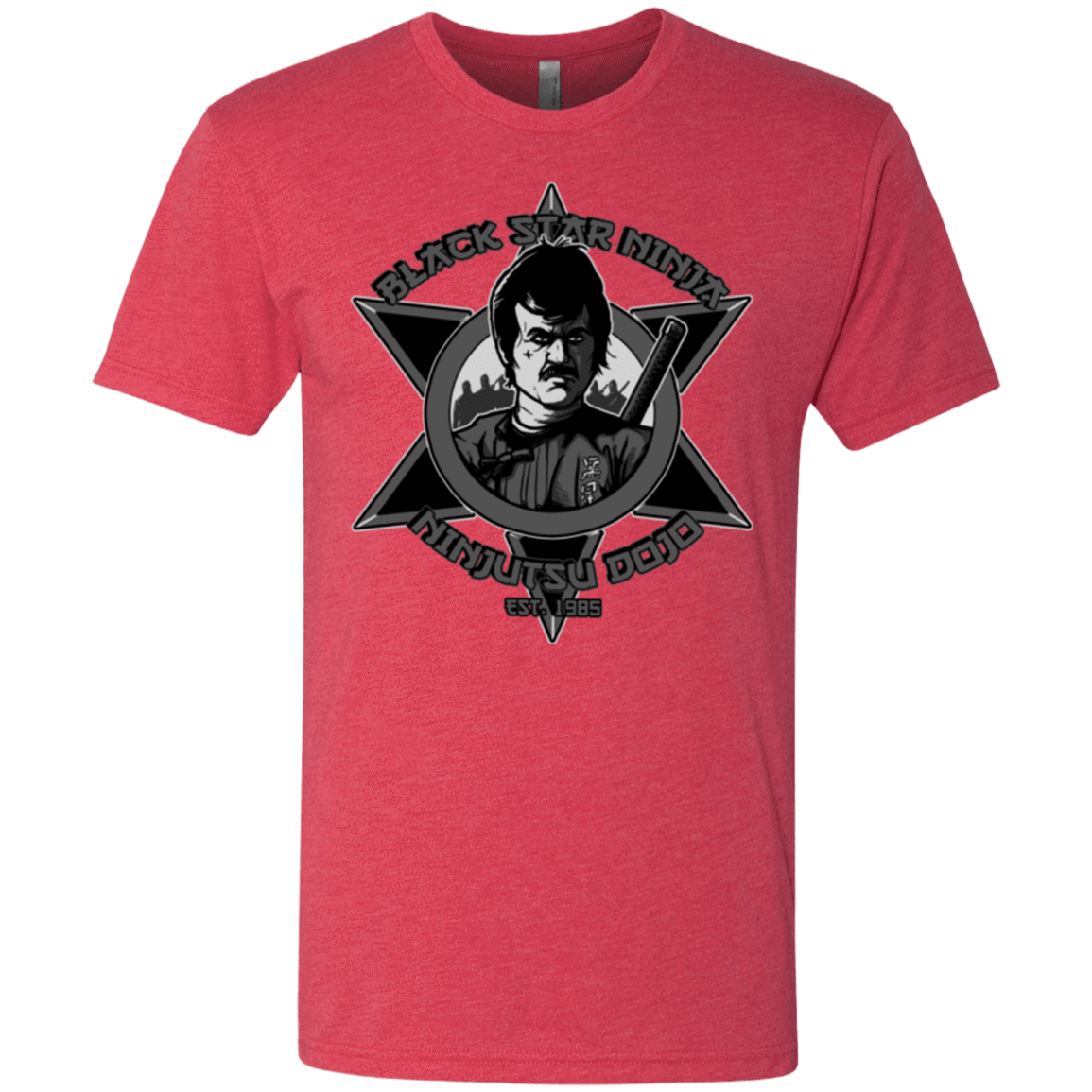 T-Shirts Vintage Red / S Black Star Dojo Men's Triblend T-Shirt