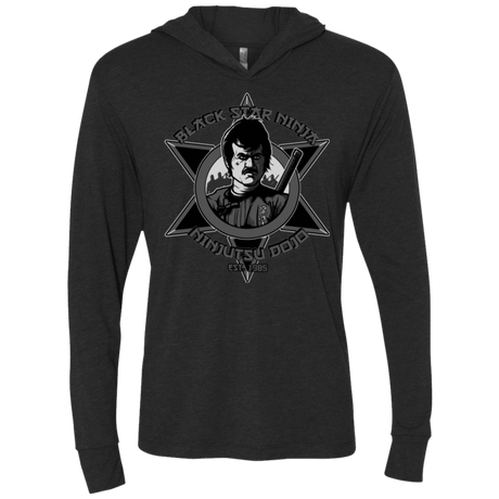 T-Shirts Vintage Black / X-Small Black Star Dojo Triblend Long Sleeve Hoodie Tee