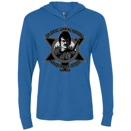 T-Shirts Vintage Royal / X-Small Black Star Dojo Triblend Long Sleeve Hoodie Tee
