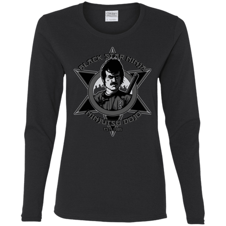 T-Shirts Black / S Black Star Dojo Women's Long Sleeve T-Shirt