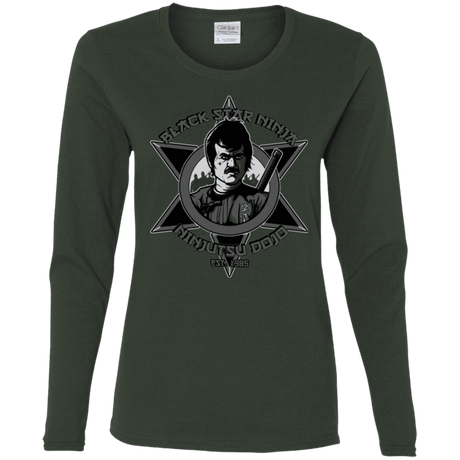 T-Shirts Forest / S Black Star Dojo Women's Long Sleeve T-Shirt