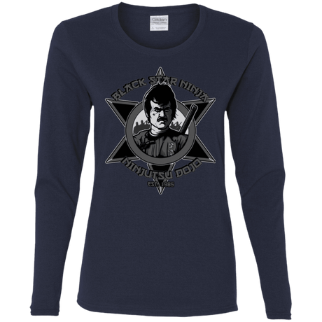 T-Shirts Navy / S Black Star Dojo Women's Long Sleeve T-Shirt