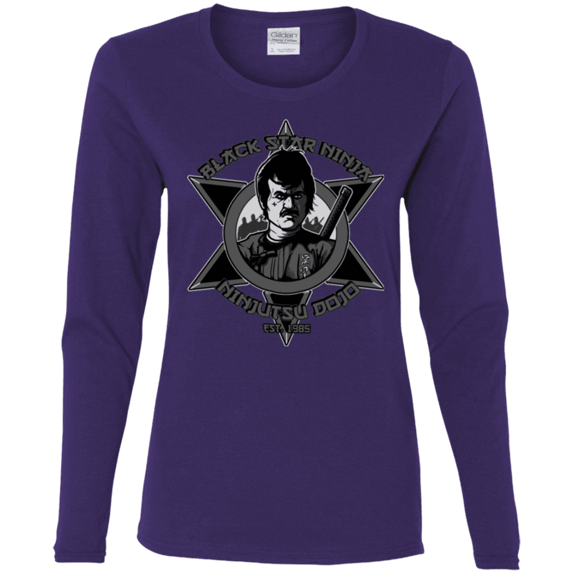 T-Shirts Purple / S Black Star Dojo Women's Long Sleeve T-Shirt