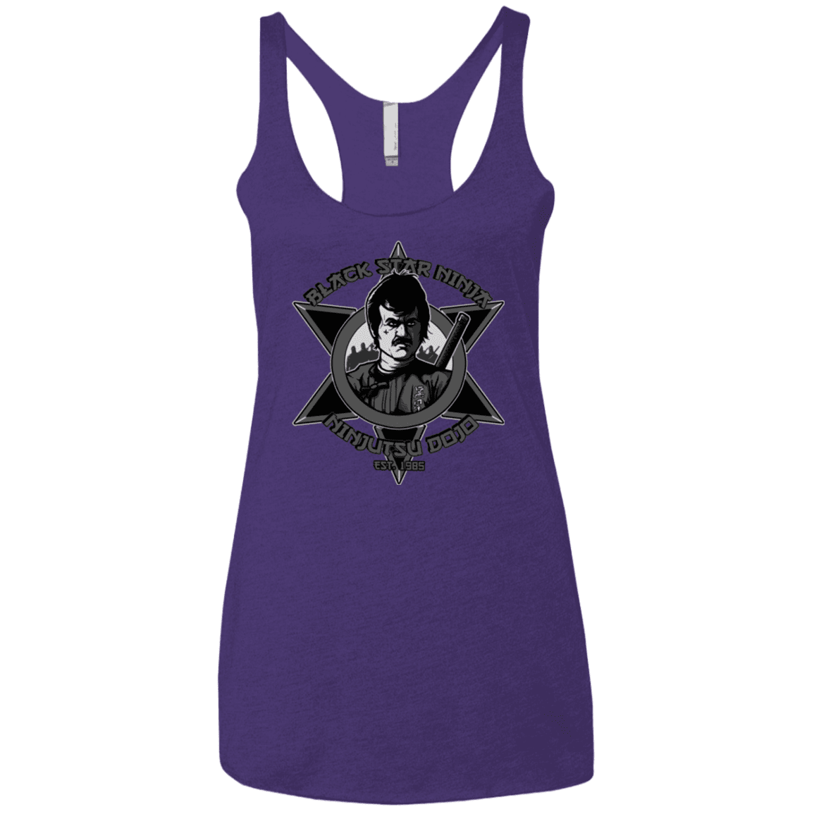 T-Shirts Purple Rush / X-Small Black Star Dojo Women's Triblend Racerback Tank
