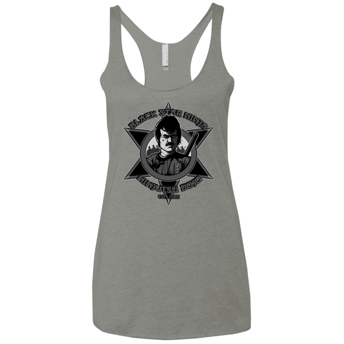 T-Shirts Venetian Grey / X-Small Black Star Dojo Women's Triblend Racerback Tank