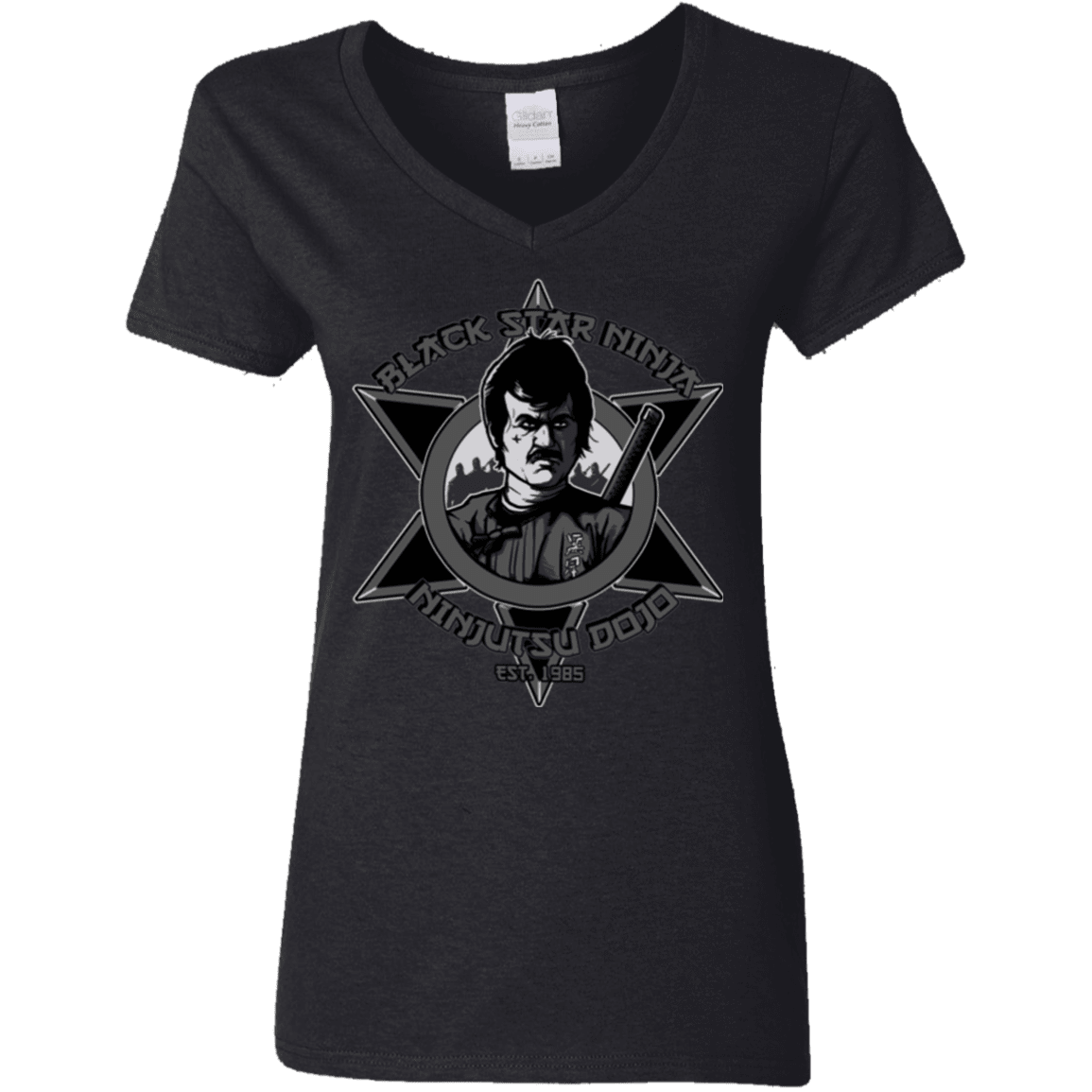 T-Shirts Black / S Black Star Dojo Women's V-Neck T-Shirt