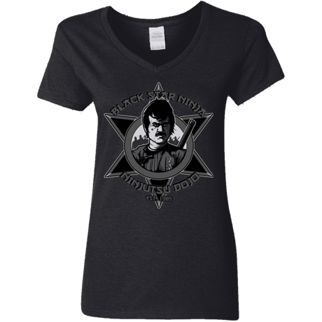 T-Shirts Black / S Black Star Dojo Women's V-Neck T-Shirt