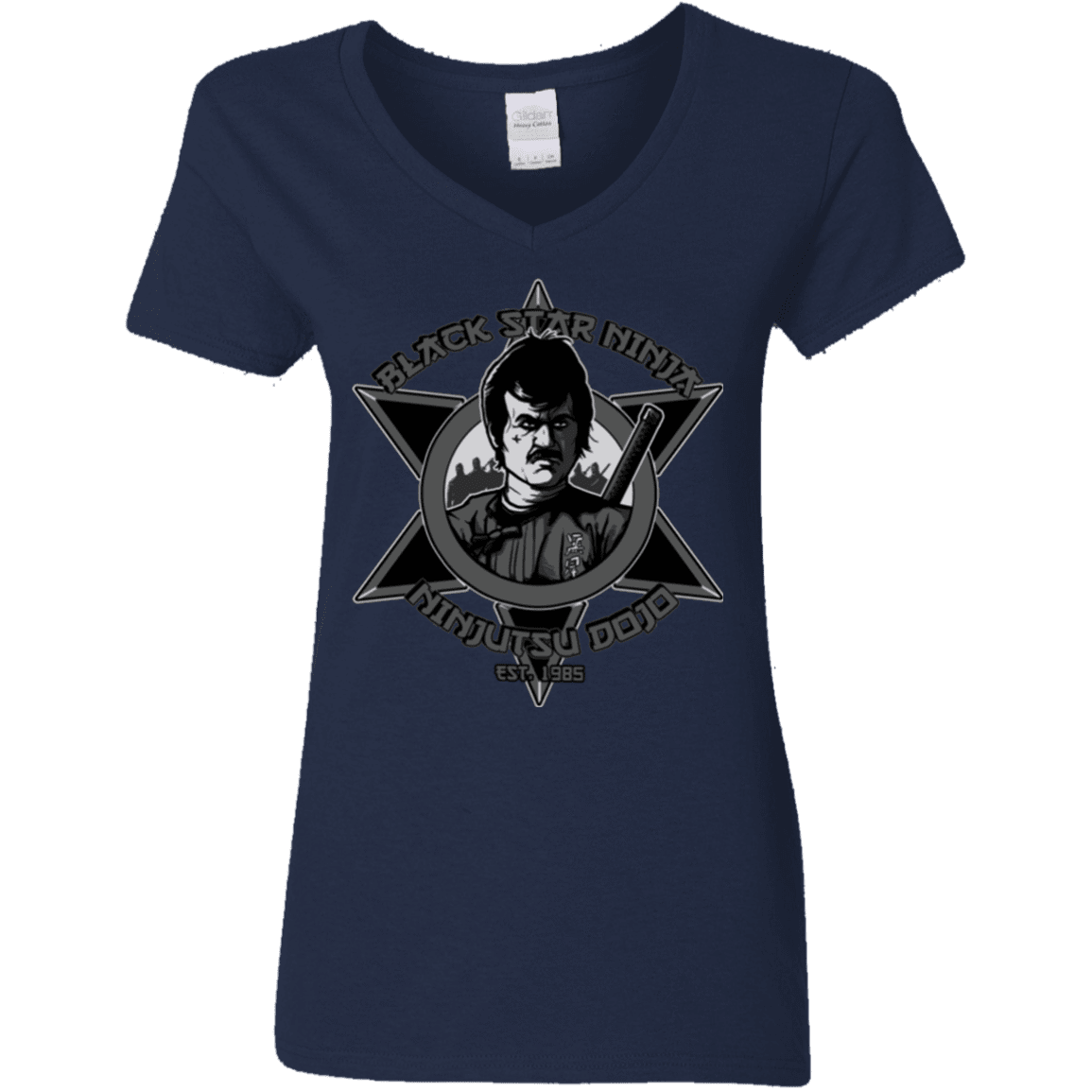 T-Shirts Navy / S Black Star Dojo Women's V-Neck T-Shirt