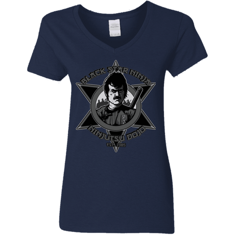 T-Shirts Navy / S Black Star Dojo Women's V-Neck T-Shirt