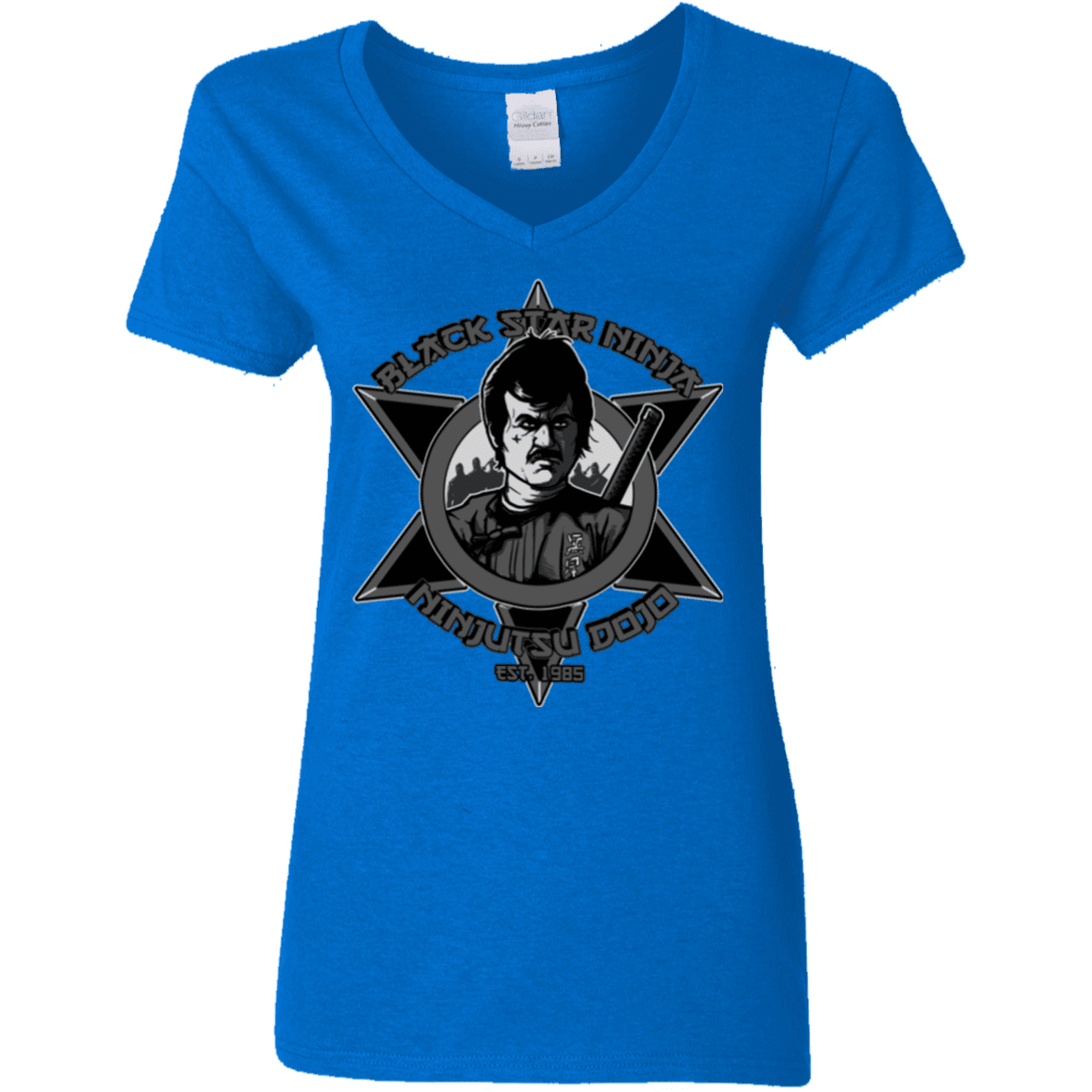 T-Shirts Royal / S Black Star Dojo Women's V-Neck T-Shirt