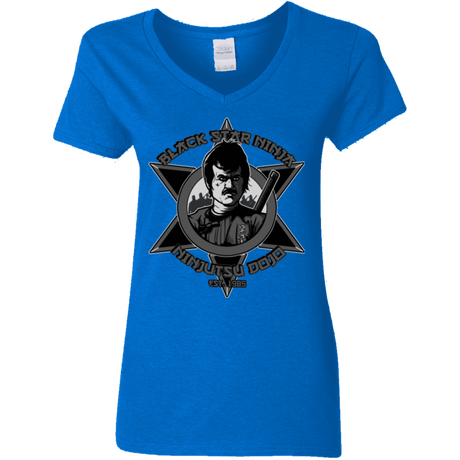 T-Shirts Royal / S Black Star Dojo Women's V-Neck T-Shirt