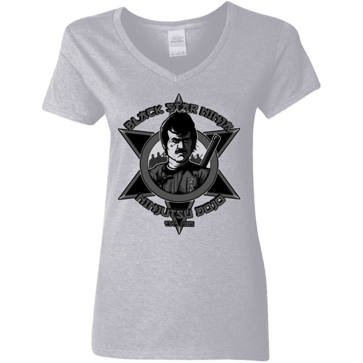 T-Shirts Sport Grey / S Black Star Dojo Women's V-Neck T-Shirt