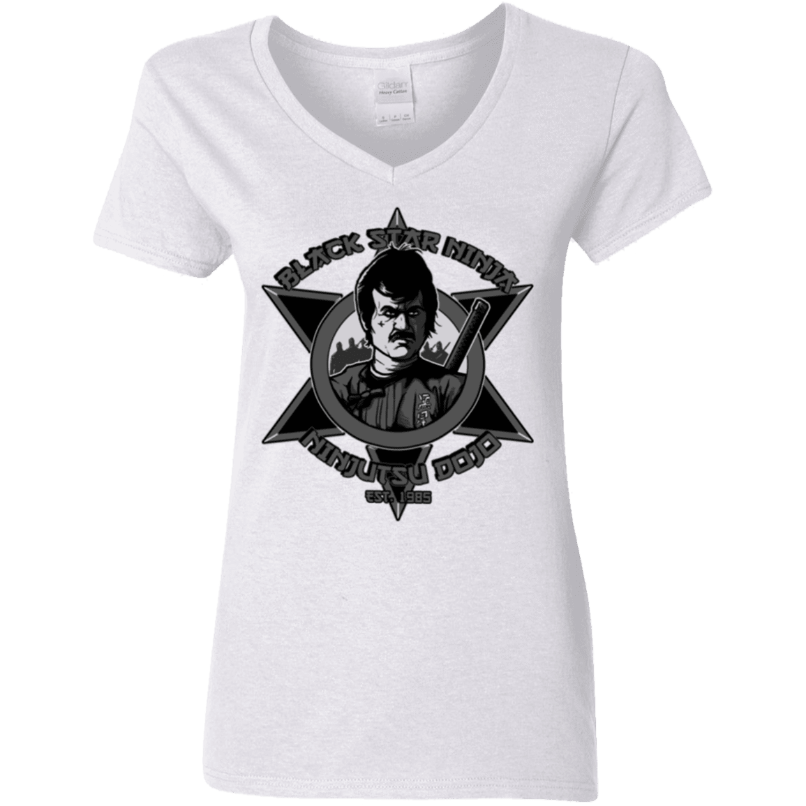 T-Shirts White / S Black Star Dojo Women's V-Neck T-Shirt